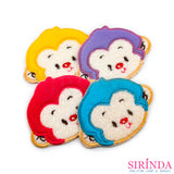 ตัวรีดการ์ตูนหน้าลิง ตัวรีดติดเสื้อ อาร์มปักตกแต่ง DIY EMBROIDERY PATCH (00080035)