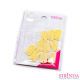 ป้ายเรซิ่นสี่เหลี่ยม เลเซอร์รอยเท้าหมา พร้อมเจาะรูสำหรับเย็บ Laser Resin Tag (00420001)