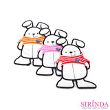 ตัวรีดการ์ตูนกระต่ายเสื้อครอปหัวใจ ตัวรีดติดเสื้อ อาร์มปักตกแต่ง DIY EMBROIDERY PATCH (00080484)