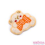ตัวรีดการ์ตูนหมีโบสก็อต ตัวรีดติดเสื้อ อาร์มปักตกแต่ง DIY EMBROIDERY PATCH (00080008)