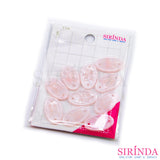 ป้ายเรซิ่นวงรี เลเซอร์ Thank you พร้อมเจาะรูสำหรับเย็บ Laser Resin Tag (00420003)