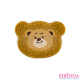 ตัวรีดการ์ตูนหน้าหมี2ชั้น ตัวรีดติดเสื้อ อาร์มปักตกแต่ง DIY EMBROIDERY PATCH (00080021)