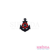 ตัวรีดการ์ตูนสมอ ตัวรีดติดเสื้อ อาร์มปักตกแต่ง DIY EMBROIDERY PATCH (00080425)