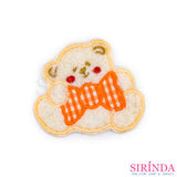 ตัวรีดการ์ตูนหมีโบสก็อต ตัวรีดติดเสื้อ อาร์มปักตกแต่ง DIY EMBROIDERY PATCH (00080008)