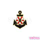 ตัวรีดการ์ตูนสมอ ตัวรีดติดเสื้อ อาร์มปักตกแต่ง DIY EMBROIDERY PATCH (00080425)