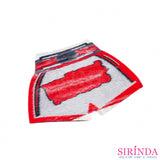 ตัวรีดการ์ตูนกางเกงมวยไทย Muay Thai Pants ตัวรีดติดเสื้อ อาร์มทอตกแต่ง DIY WOVEN LABEL PATCH (00320005)