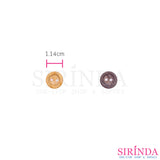 กระดุมเรซิ่นลายไม้2รู (11.43มิล) (0001104)