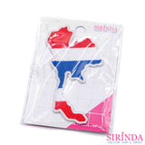 ตัวรีดแผนที่ธงชาติไทย ตัวรีดติดเสื้อ อาร์มปักตกแต่ง DIY EMBROIDERY PATCH (00080536)