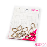 ห่วงตัวดีโลหะ ห่วงกระเป๋า ห่วงร้อยสาย ห่วงคล้องสาย ไม่ขึ้นสนิม D Ring (00380004)