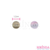 กระดุมเรซิ่นมุกรุ้ง2รู (12มิล) (0001143)