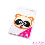 ตัวรีดการ์ตูนหน้าแพนด้า ตัวรีดติดเสื้อ อาร์มปักตกแต่ง DIY EMBROIDERY PATCH (00080010)