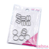ห่วงเสื้อใน ห่วงปรับสายบรา ห่วงกลม ห่วงโลหะ ไม่ขึ้นสนิม แบบหนา Bra Ring (00380001)