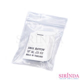 ป้ายพิมพ์ 2 ซม. สีขาวพิมพ์ดำ 100% RAYON,ซักรีด,MADE IN THAILAND-00040003002