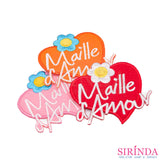 ตัวรีดการ์ตูนหัวใจMailleAmour ตัวรีดติดเสื้อ อาร์มปักตกแต่ง DIY EMBROIDERY PATCH (00080488)