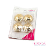 กระดุมโลหะขาสอยวงกลม 28-36L(18-22มิล) ไม่ขึ้นสนิม Metal Button (00490003)