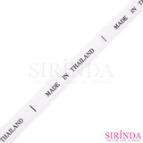 ป้ายพิมพ์ Made In Thailand พื้นขาว อักษรดำ เนื้อไนล่อน I Nylon Printed Label (0004000179)