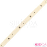 ป้ายไซส์พิมพ์อักษรคอตตอนสปัน ขนาด1cm พื้นสีผ้าดิบ อักษรสีดำ I Printed Size Label (00040008)