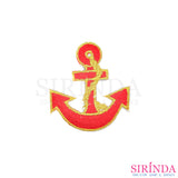 ตัวรีดการ์ตูนสมอ ตัวรีดติดเสื้อ อาร์มปักตกแต่ง DIY EMBROIDERY PATCH (00080442)
