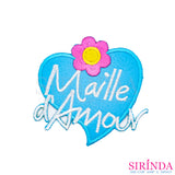 ตัวรีดการ์ตูนหัวใจMailleAmour ตัวรีดติดเสื้อ อาร์มปักตกแต่ง DIY EMBROIDERY PATCH (00080488)