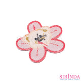 ตัวรีดการ์ตูนหัวหมีดอกไม้ ตัวรีดติดเสื้อ อาร์มปักตกแต่ง DIY EMBROIDERY PATCH (00080405)