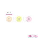 กระดุมเรซิ่น4รู (15มิล) (0001126)