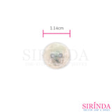 กระดุมเรซิ่นลายเปลือกหอย2รู (11.43มิล) (0001181)
