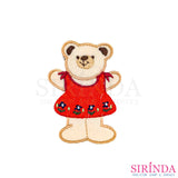 ตัวรีดการ์ตูนหมีเต้นระบำ ตัวรีดติดเสื้อ อาร์มปักตกแต่ง DIY EMBROIDERY PATCH (00080439)