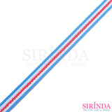 เทปก้างปลาลายริ้วดิ้นเงิน I Decorative Polyester Tape (00030053)
