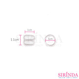 ห่วงเสื้อใน ห่วงปรับสายเสื้อใน ห่วงบรา ห่วงกลม ห่วงพลาสติกใส Bra Ring (00380002)