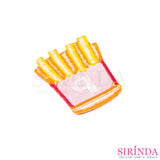 ตัวรีดการ์ตูนเฟรนฟราย ตัวรีดติดเสื้อ อาร์มปักตกแต่ง DIY EMBROIDERY PATCH (00080367)