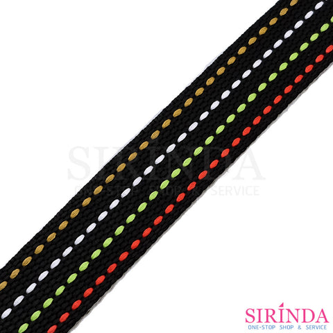 เทปสายกระเป๋าลายไข่ปลา I Decorative Polyester Tape (00030068)