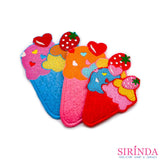 ตัวรีดการ์ตูนไอศครีมโคน ตัวรีดติดเสื้อ อาร์มปักตกแต่ง DIY EMBROIDERY PATCH (00080013)