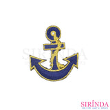 ตัวรีดการ์ตูนสมอ ตัวรีดติดเสื้อ อาร์มปักตกแต่ง DIY EMBROIDERY PATCH (00080442)