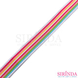 เทปสายกระเป๋าลายสายรุ้ง I Decorative Polyester Tape (00030067)