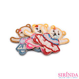 ตัวรีดการ์ตูนหมีเต้นบัลเล่ต์ ตัวรีดติดเสื้อ อาร์มปักตกแต่ง DIY EMBROIDERY PATCH (00080031)