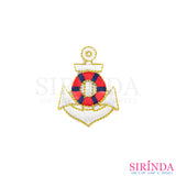 ตัวรีดการ์ตูนสมอ ตัวรีดติดเสื้อ อาร์มปักตกแต่ง DIY EMBROIDERY PATCH (00080425)