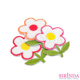 ตัวรีดการ์ตูนดอกไม้5แฉก ตัวรีดติดเสื้อ อาร์มปักตกแต่ง DIY EMBROIDERY PATCH (00080489)