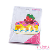 ตัวรีดการ์ตูนเค้กสตอเบอร์รี่ ตัวรีดติดเสื้อ อาร์มปักตกแต่ง DIY EMBROIDERY PATCH (00080414)
