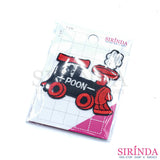 ตัวรีดการ์ตูนรถไฟPOON ตัวรีดติดเสื้อ อาร์มปักตกแต่ง DIY EMBROIDERY PATCH (00080372)