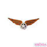 ตัวรีดการ์ตูนบั้งดาวมีปีก ตัวรีดติดเสื้อ อาร์มปักตกแต่ง DIY EMBROIDERY PATCH (00080441)