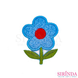 ตัวรีดการ์ตูนดอกไม้5แฉก ตัวรีดติดเสื้อ อาร์มปักตกแต่ง DIY EMBROIDERY PATCH (00080489)