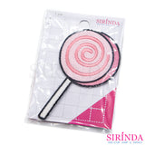ตัวรีดการ์ตูนไอติมสะกดจิต ตัวรีดติดเสื้อ อาร์มปักตกแต่ง DIY EMBROIDERY PATCH (00080468)