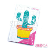 ตัวรีดการ์ตูนกระบองเพชร ตัวรีดติดเสื้อ อาร์มปักตกแต่ง DIY EMBROIDERY PATCH (00080388)