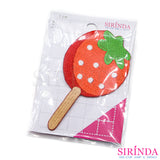 ตัวรีดการ์ตูนไอติมสตอเบอรี่ ตัวรีดติดเสื้อ อาร์มปักตกแต่ง DIY EMBROIDERY PATCH (00080465)