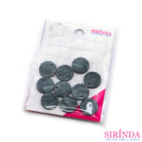 ป้ายเรซิ่นวงกลม เลเซอร์หน้ายิ้ม พร้อมเจาะรูสำหรับเย็บ Laser Resin Tag (00420002)