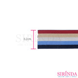 ยางยืดริ้วสี ยางขอบกางเกง ยางขอบกระโปรง 3.2cm l COLORED ELASTIC BAND (00090026)