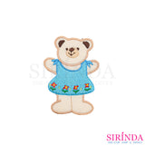 ตัวรีดการ์ตูนหมีเต้นระบำ ตัวรีดติดเสื้อ อาร์มปักตกแต่ง DIY EMBROIDERY PATCH (00080439)