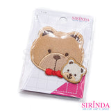 ตัวรีดการ์ตูนหมีแม่ลูก ตัวรีดติดเสื้อ อาร์มปักตกแต่ง DIY EMBROIDERY PATCH (00080419)