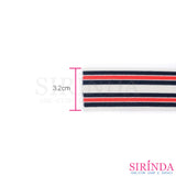 ยางยืดริ้วสี ยางขอบกางเกง ยางขอบกระโปรง 3.2cm l COLORED ELASTIC BAND (00090025)