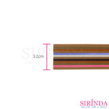 ยางยืดริ้วสี ยางขอบกางเกง ยางขอบกระโปรง 3.2cm l COLORED ELASTIC BAND (00090028)